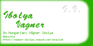 ibolya vagner business card