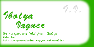 ibolya vagner business card